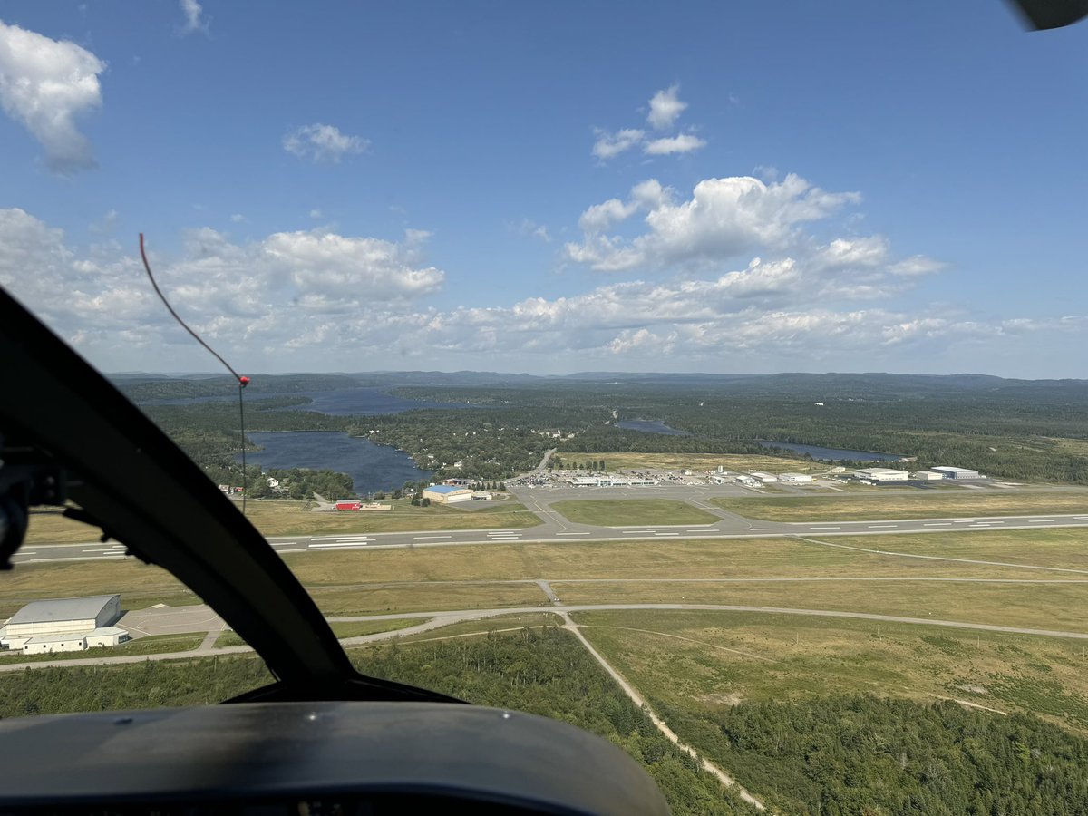 Just landed in CYSJ for fuel and customs. Next stop port Hawkesbury. #cy9c