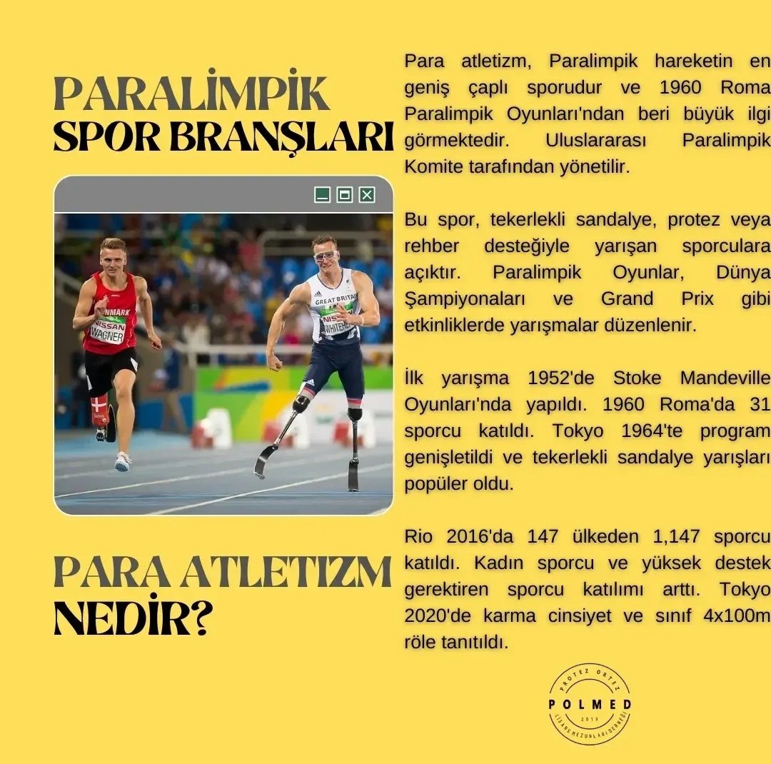 polmeder's tweet photo. Paralimpik Spor Branşları-2 #Paralympics2024 #Paris2024 https://t.co/U5QenxkrTK