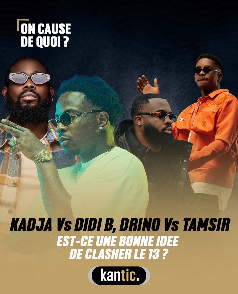 _kantic's tweet photo. Nouvel épisode disponible ‼️

On revient sur les clashs de Didi B vs Kadja et Tamsir vs Drino
Est-ce une bonne idée de clasher les membres du 13 ?

En tout cas, on vous dit ce qu’on en pense dans le nouvel épisode

👉🏾 https://t.co/b6OuxWVSK6 https://t.co/7ks1t01KHI
