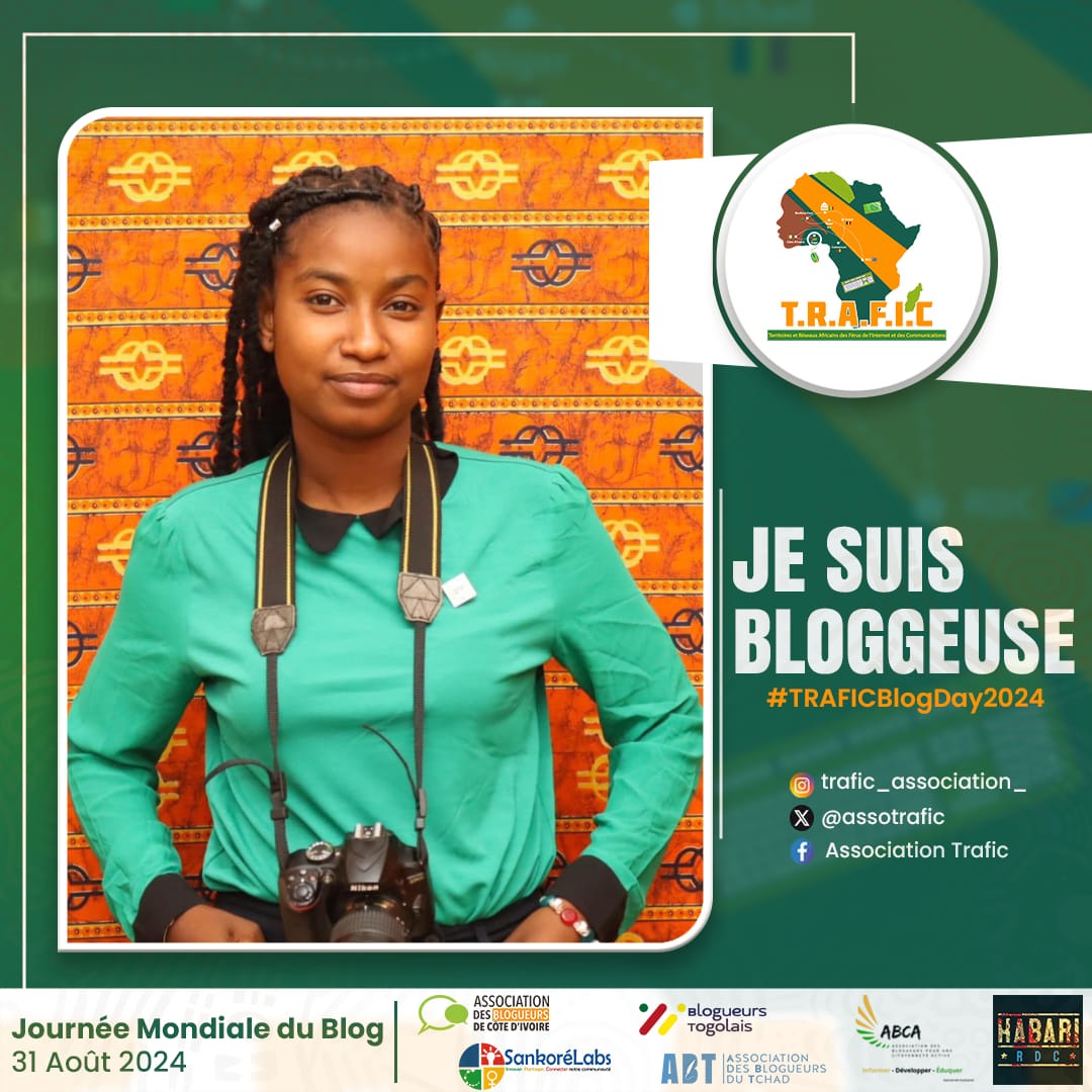 𝑱𝒐𝒖𝒓𝒏𝒆́𝒆 𝑴𝒐𝒏𝒅𝒊𝒂𝒍𝒆 𝒅𝒖 𝑩𝒍𝒐𝒈, 31 𝑨𝒐𝒖̂𝒕 2024.
Plusieurs créateurs de contnus de l'Afrique ( 🇨🇲🇹🇬🇨🇩🇨🇬🇲🇱🇳🇪🇨🇮🇺🇬🇹🇩) s'associent du 21 au 31 Août pour la campagne en ligne #TRAFICBlogDay2024 sous l'égide de <a href="/assotrafic/">Association Trafic</a>