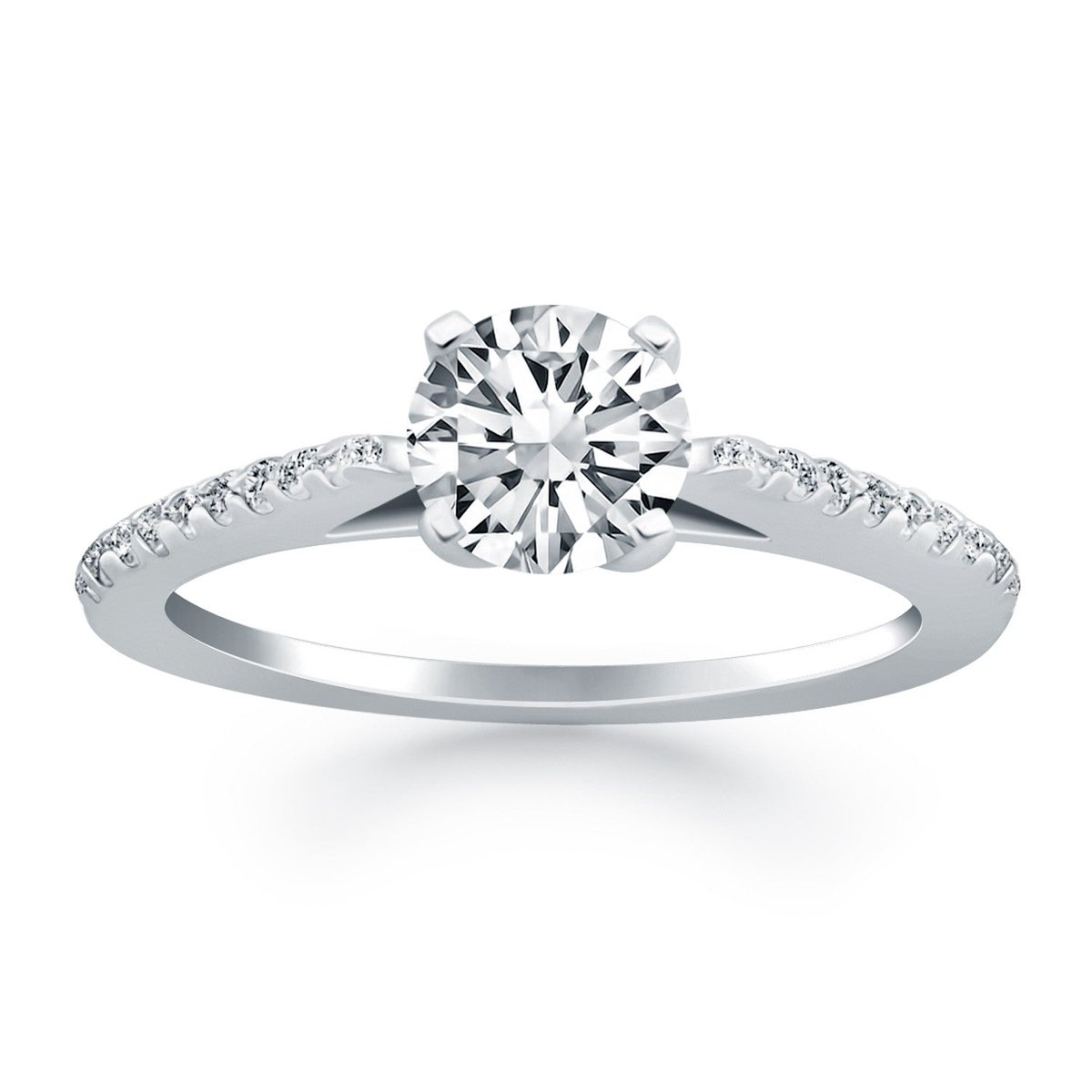 delphimetalsng's tweet image. 14k White Gold Micro Prong Diamond Cathedral Engagement Ring-rxd77690y28bt 
A glittering row of micro prong set diamonds enlivens the slender band of this beautiful streamlined cathedral engagement ring. Expertly crafted in 14k white gold, the center highlights a sparkling 1/2...