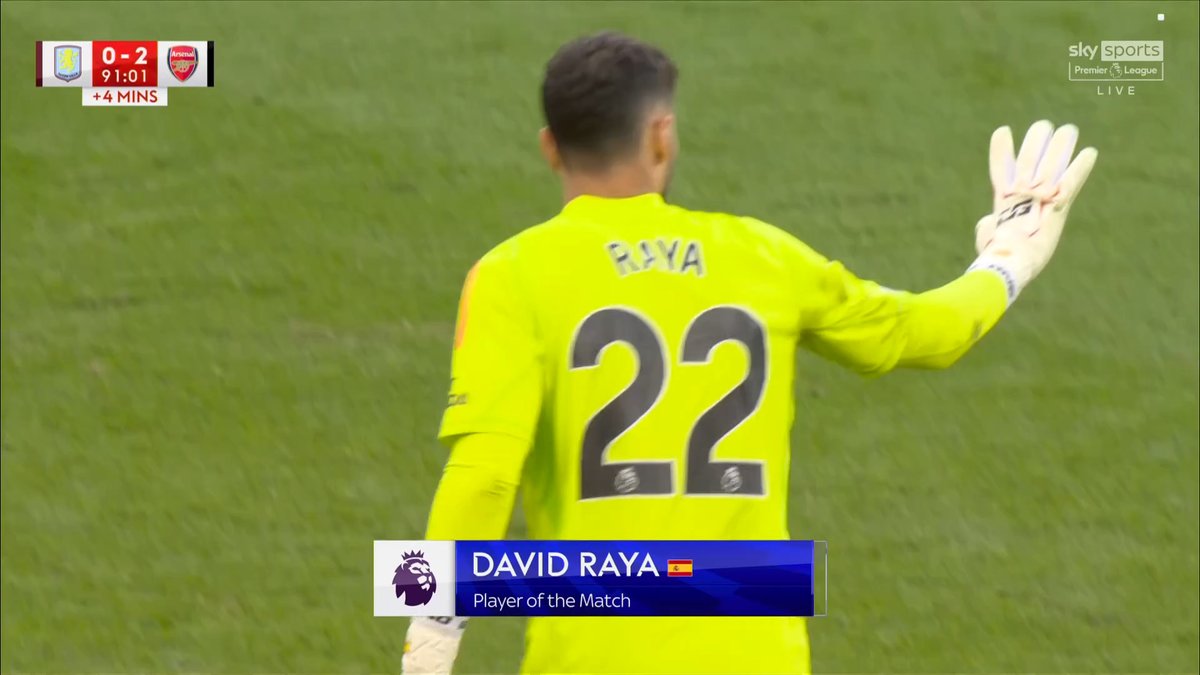 ⚠ رســـــمـــــيًــــــا |

• ديفيد رايا رجل المباراة 👑