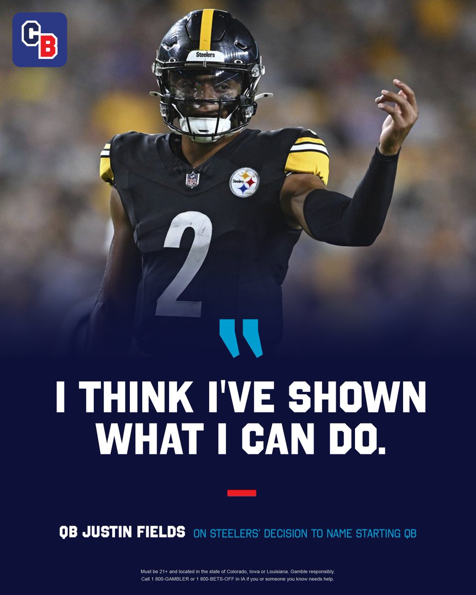 Could Justin Fields be named the Steelers' Week 1 starting QB? 🤔