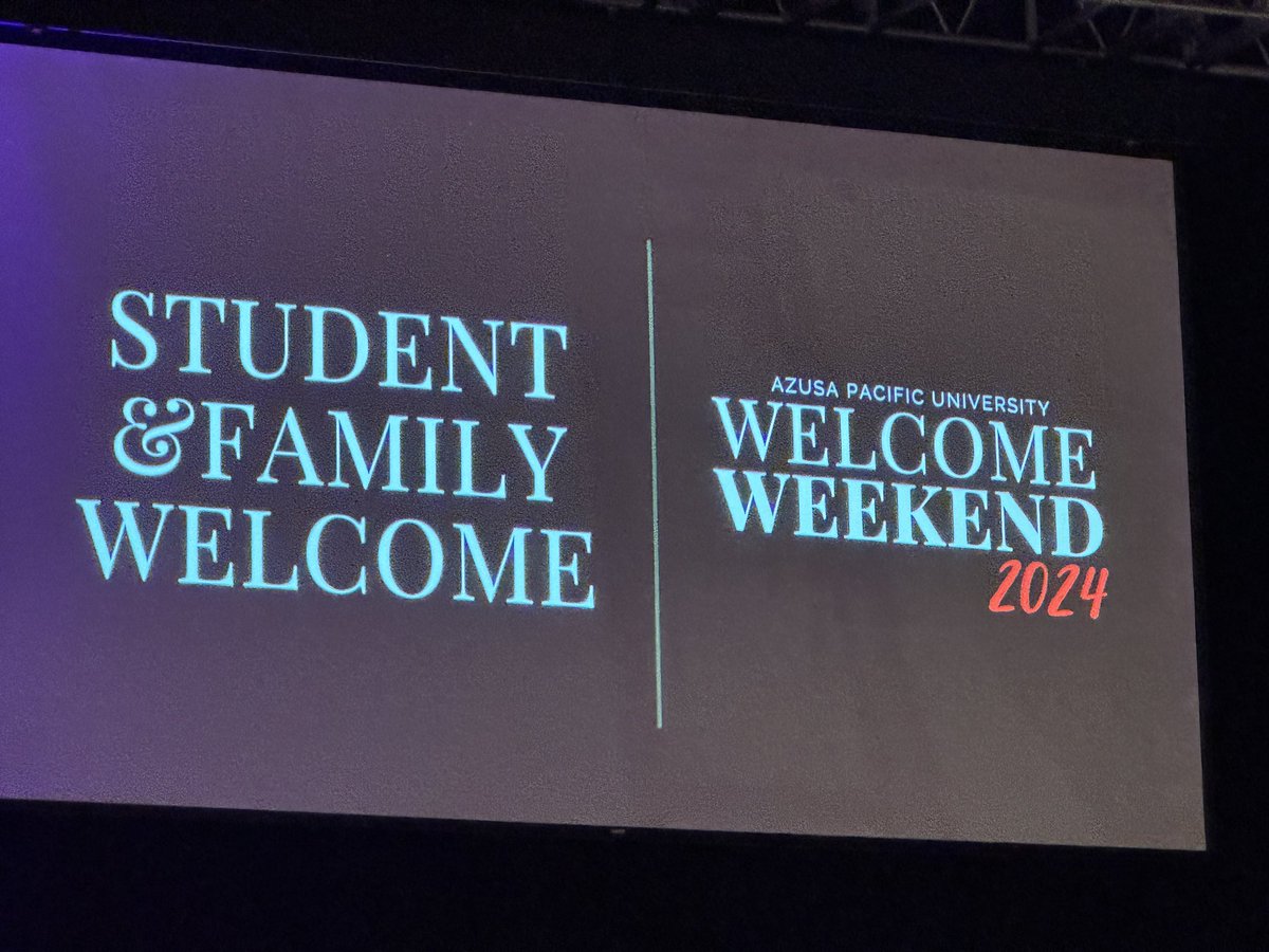 efraintovarjr's tweet image. .@azusapacific Thank for for a great first night! #WelcomeWeekend