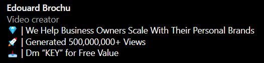 You’re currently missing out on thousands of dollars…

Why?

Because your bio sucks.

I’ve helped dozens of clients generate a ton of leads, views &amp; millions of views, just from optimising their bio.

So here’s how you can start printing money with your bio in 7 Simple Steps :