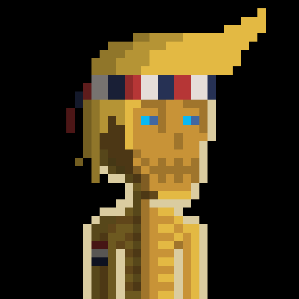 Still over 25 1/1s left in this free collection...like this guy, 25 karat SkellaDON.  Happy minting MAGAfam!