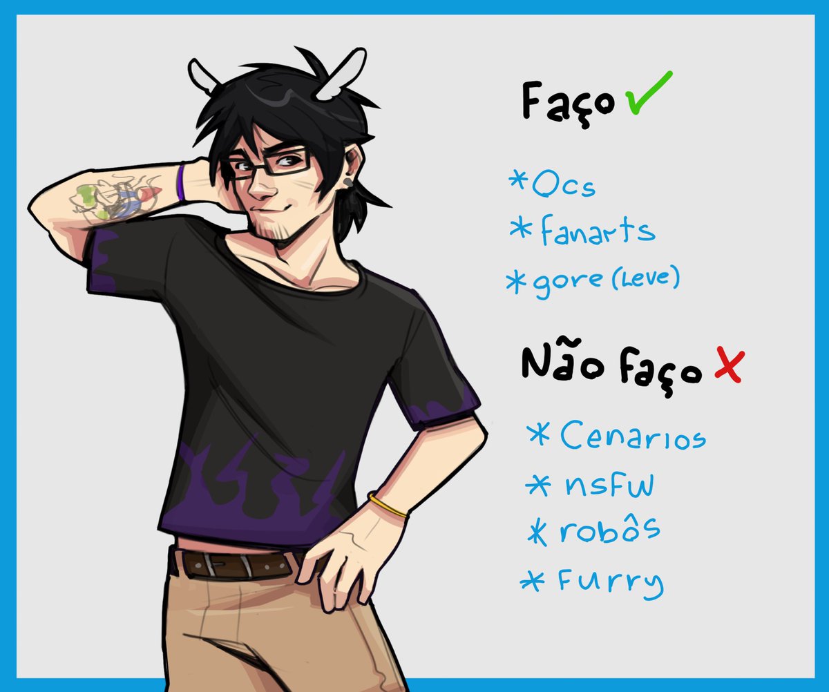 Atualizei minha tabela de commisson com meu traço mais recente!! 😼