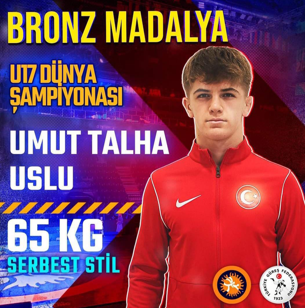 Serbest ve grekoromen stilde 20 sporcuyla katıldığımız U17  Dünya Şampiyonası’nda tek madalya Sporcumuz Umut Talha USLU’dan geldi.

Spor kulübü olarak Ülkemizin UMUDU olmaya devam edeceğiz 👑

<a href="/SancaktepeBeltr/">Sancaktepe Belediyesi 🇹🇷</a> 
<a href="/alperyegin_/">Alper Yeğin</a> 
<a href="/avustahabipoglu/">Av. Yunus USTAHABİPOĞLU</a> 
<a href="/TRguresFed/">Türkiye Güreş Federasyonu</a>