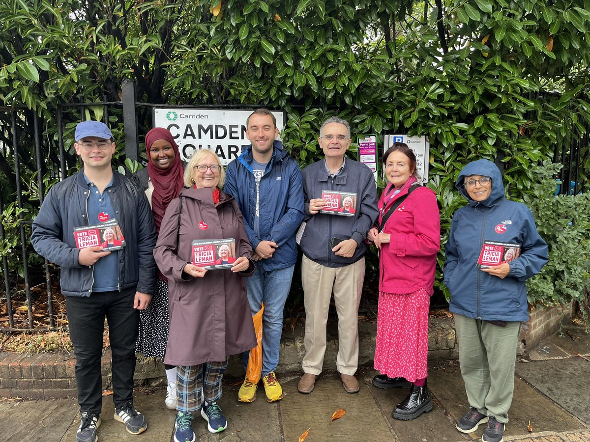 No matter the weather, rain or shine, Camden Labour is out on the doorstep! 

Great to talk to voters in Kilburn and Camden Square today in support of <a href="/Rgt71Robert/">Robert Thompson (he/him)</a> and Tricia Leman, with just 12 days until polling day 🌹