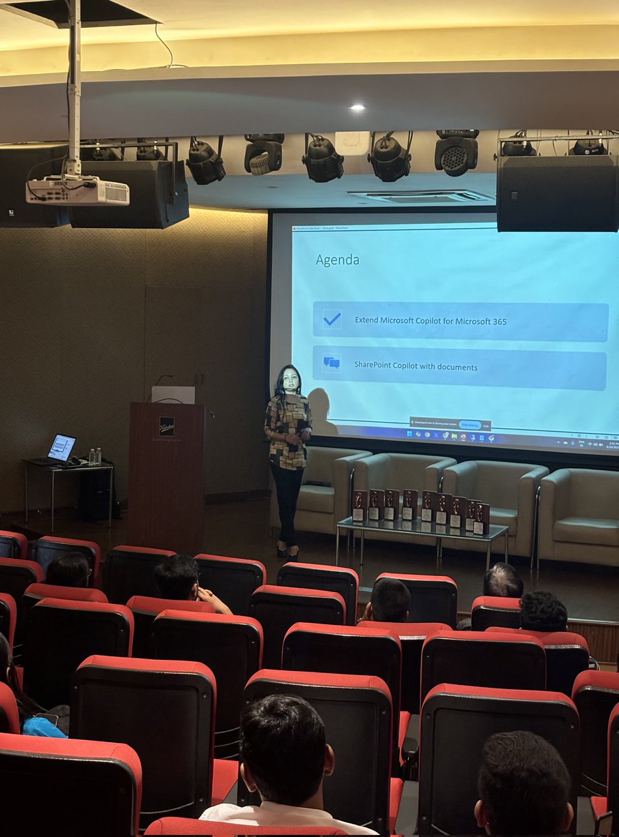 SmitaNachan's tweet photo. 🚀 Thrilled to have had the opportunity to speak at aMP Pune event held at iconic COEP College of Engineering
I had pleasure of diving deep into the exciting topic of Extending Copilot for Microsoft 365 with Plugins
#Microsoft365 #Copilot #Plugins #SharingIsCaring #CommunityRocks https://t.co/Vclurn8cco