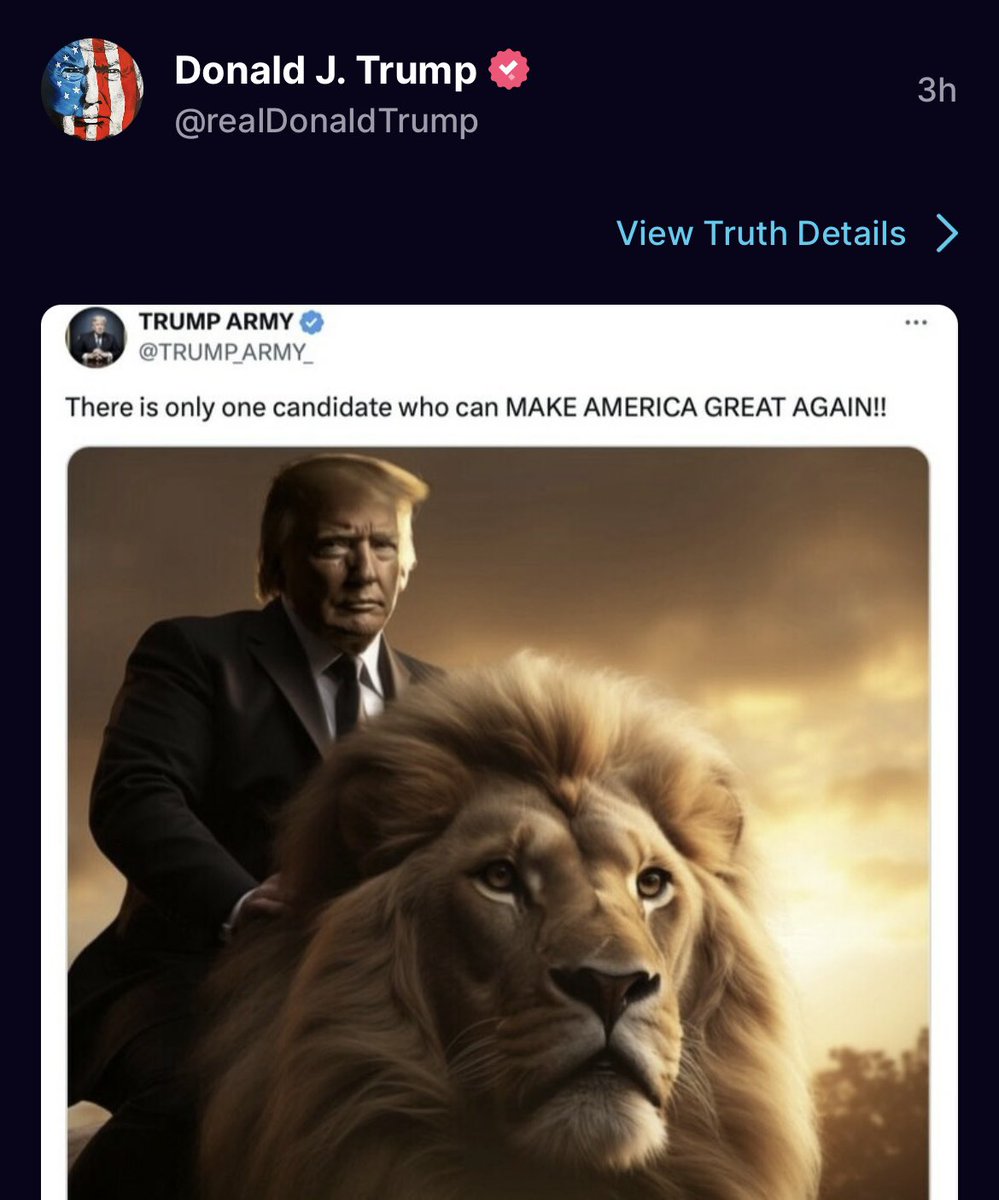 RonFilipkowski's tweet image. Trump just posted this.