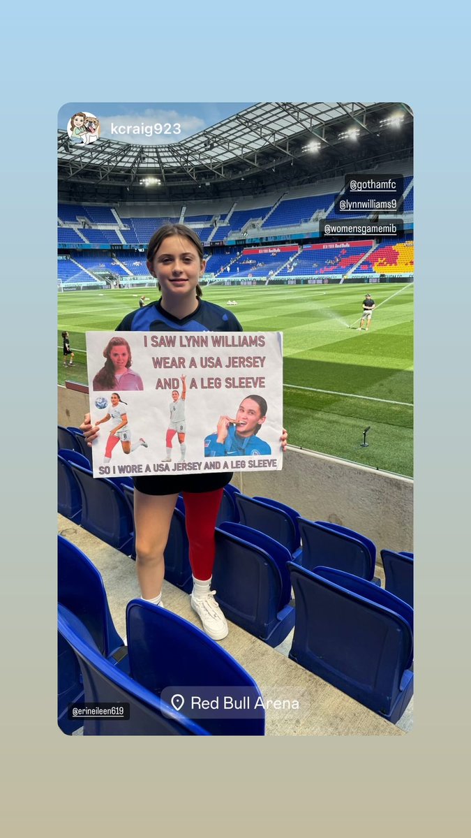 US JERSEY AND A LEG SLEEVE… 🇺🇸 
US JERSEY AND A LEG SLEEVE… 🇺🇸 

Could not love this more ❤️