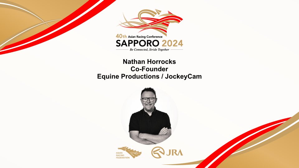 I'm excited to announce that I will be a keynote speaker at the Asian Racing Federation,  Asian Racing Conference in Sapporo, Japan on Wednesday, August 28th.
