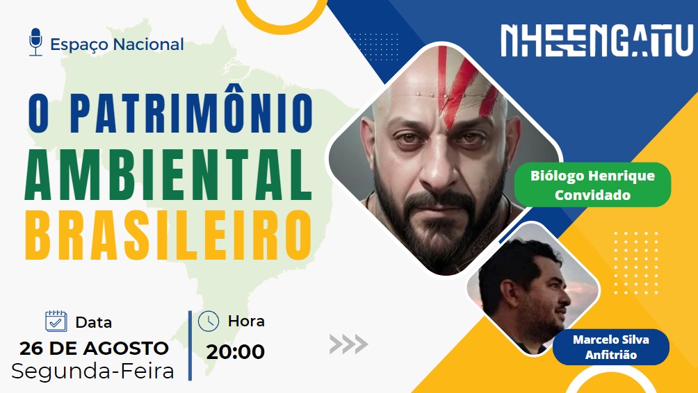 🦜 Nheengatu 🇧🇷 (@nheengatubr) on Twitter photo 🦜🎙️ O Nheengatu recebe nesta segunda o <a href="/BiologoHenrique/">Biólogo Henrique</a>. Vamos falar sobre o patrimônio ambiental do 🇧🇷:
- Diversidade dos biomas
- Riqueza da fauna e flora
- Enfrentamento da biopirataria e crimes ambientais
- Desenvolvimento sustentável
Participe! 🔗x.com/i/spaces/1lPJq… 🦜🎙️ O Nheengatu recebe nesta segunda o <a href="/BiologoHenrique/">Biólogo Henrique</a>. Vamos falar sobre o patrimônio ambiental do 🇧🇷:
- Diversidade dos biomas
- Riqueza da fauna e flora
- Enfrentamento da biopirataria e crimes ambientais
- Desenvolvimento sustentável
Participe! 🔗x.com/i/spaces/1lPJq…