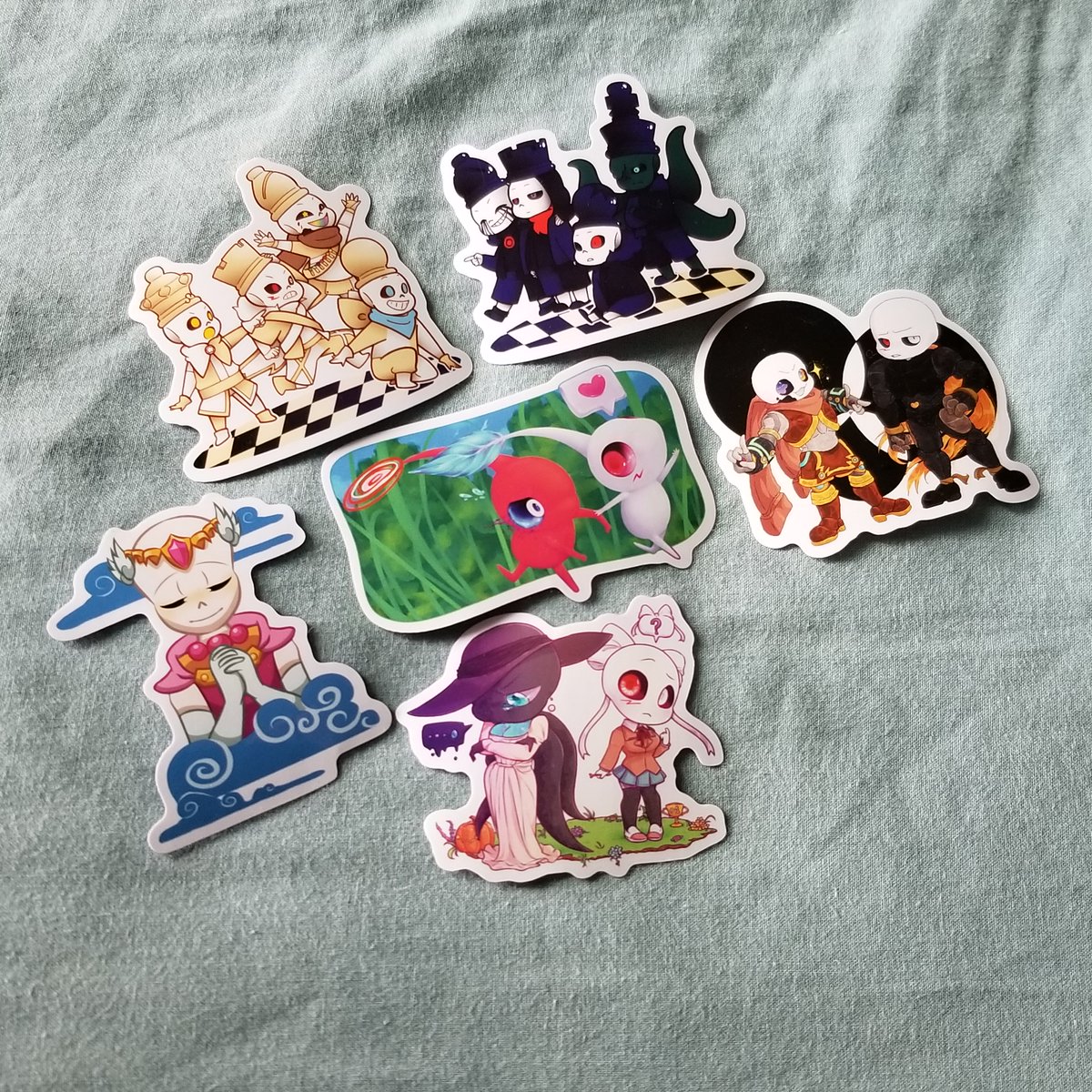 coldgrovestudio's tweet photo. hey we got some extra leftover stickers super cheap and they look real pretty come buy them from the link in our bio https://t.co/ANrtXWfCxd