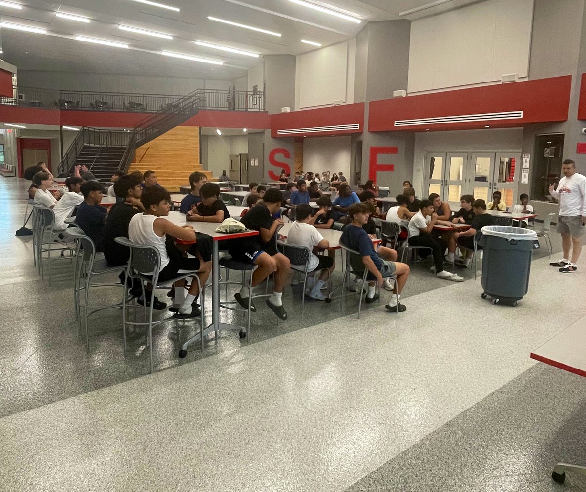We had a great first week of practice and finished it with our annual pancake breakfast! A big thank you to everyone who helped put on our breakfast! <a href="/sftcyclones/">Santa Fe Trail Middle School</a>