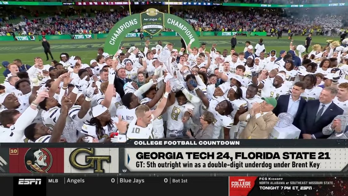 Bee-hold your Irish National Champions! 

🏆Georgia Tech Yellow Jackets🇮🇪