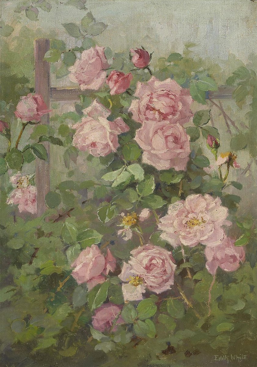 paintings of roses by Edith White