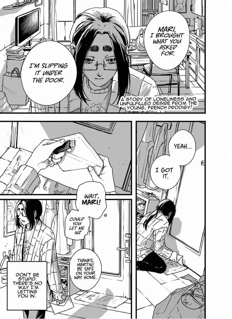 plushelisa's tweet image. I won the top award at the Kyushu International Manga award!
"My friend TOMA" is a story about loneliness and addiction to virtual friendships. I did this 38-page one-shot during my exam period, so it wasn't easy haha ๐ซ . I'm honored to have received an award for my work!