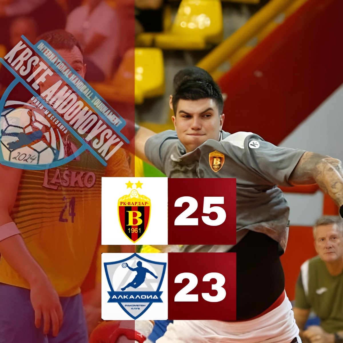 Vardar_fp_'s tweet photo. 🏆РК ВАРДАР 25 - 23 рк Алкалоид
.
.
#еденживотеднаљубов #рквардар #вардар #ПМФЛ #македонија #macedonia #komiti #komitizapad #vardar #rkvardar #hcvardar https://t.co/Pek0iFaZtS