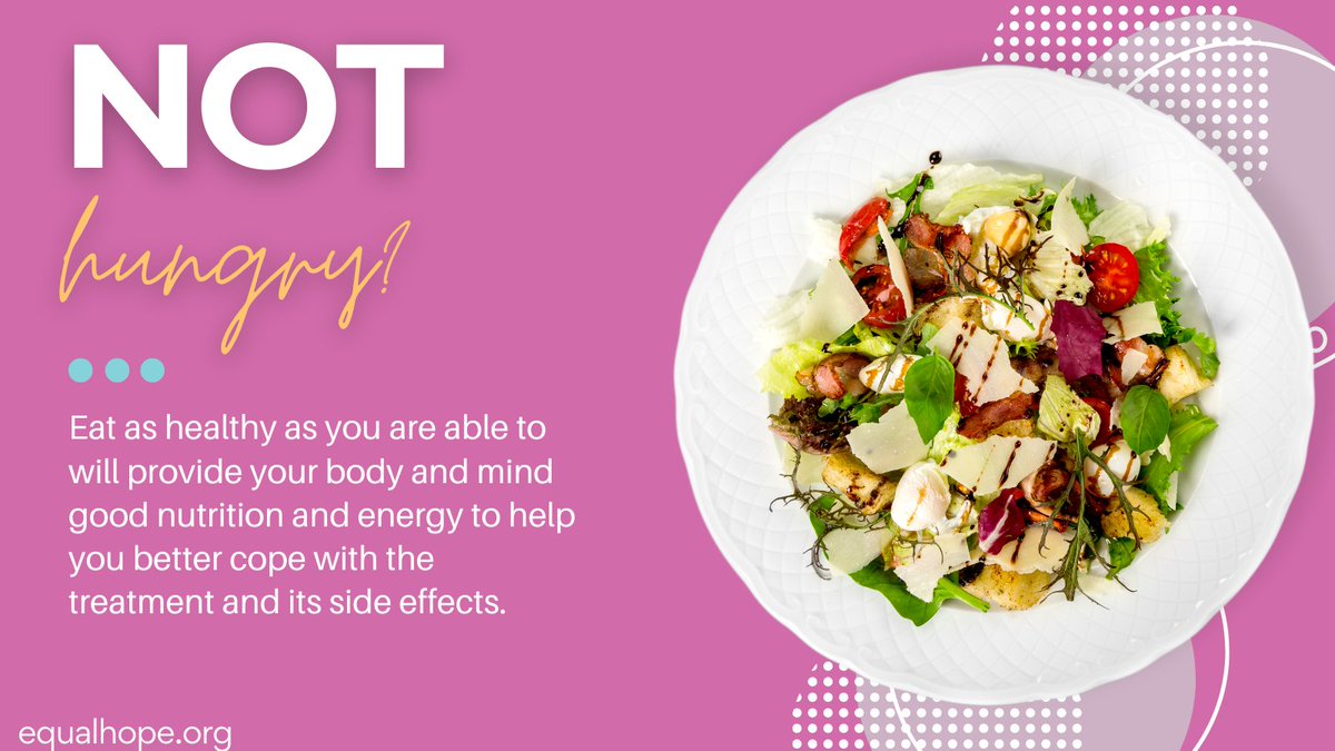 Learn more about appetite! ow.ly/Gm4950T5Oqq

See more handouts like these at ow.ly/8t7e50T5Oqp!

#bcsm #cancer #cancerawareness #breastcancer #cervicalcancer