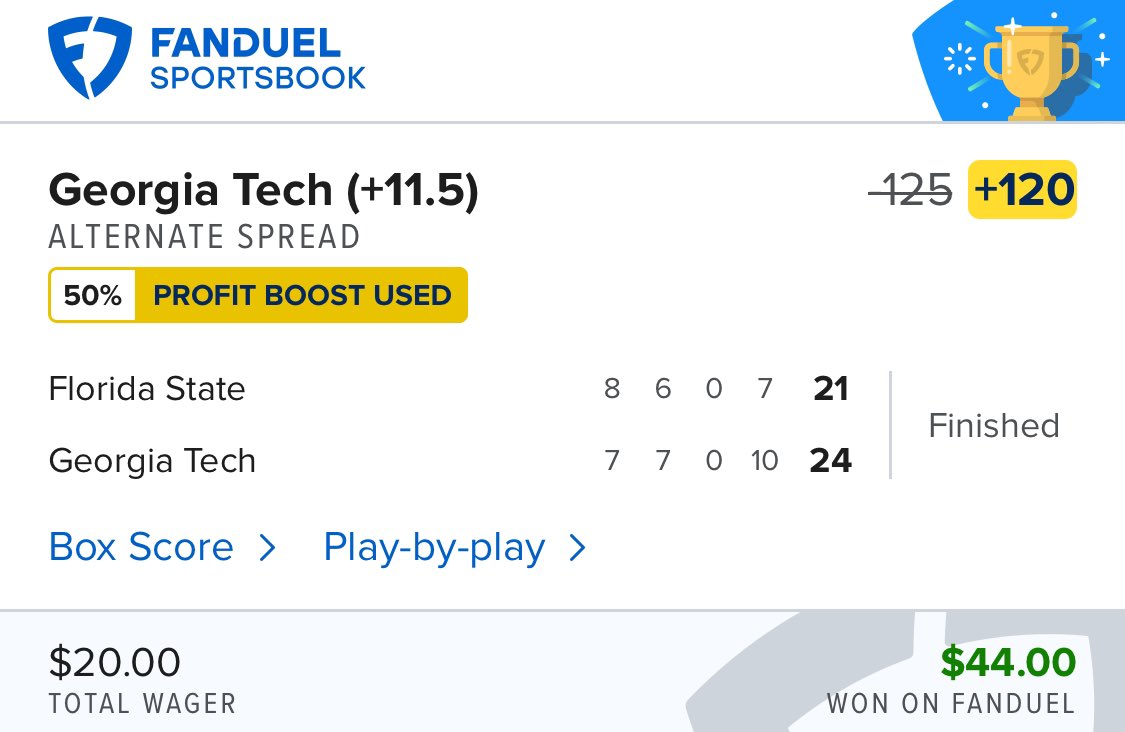 ✅ Georgia Tech cashed our first CFB play.

I'll have more college football for you this season, but I’ve also been working really hard on a NFL newsletter for Week 1.

👉Register here: bit.ly/the-morning-bet

Catch y’all at 8AM EST all season long. 🫡
