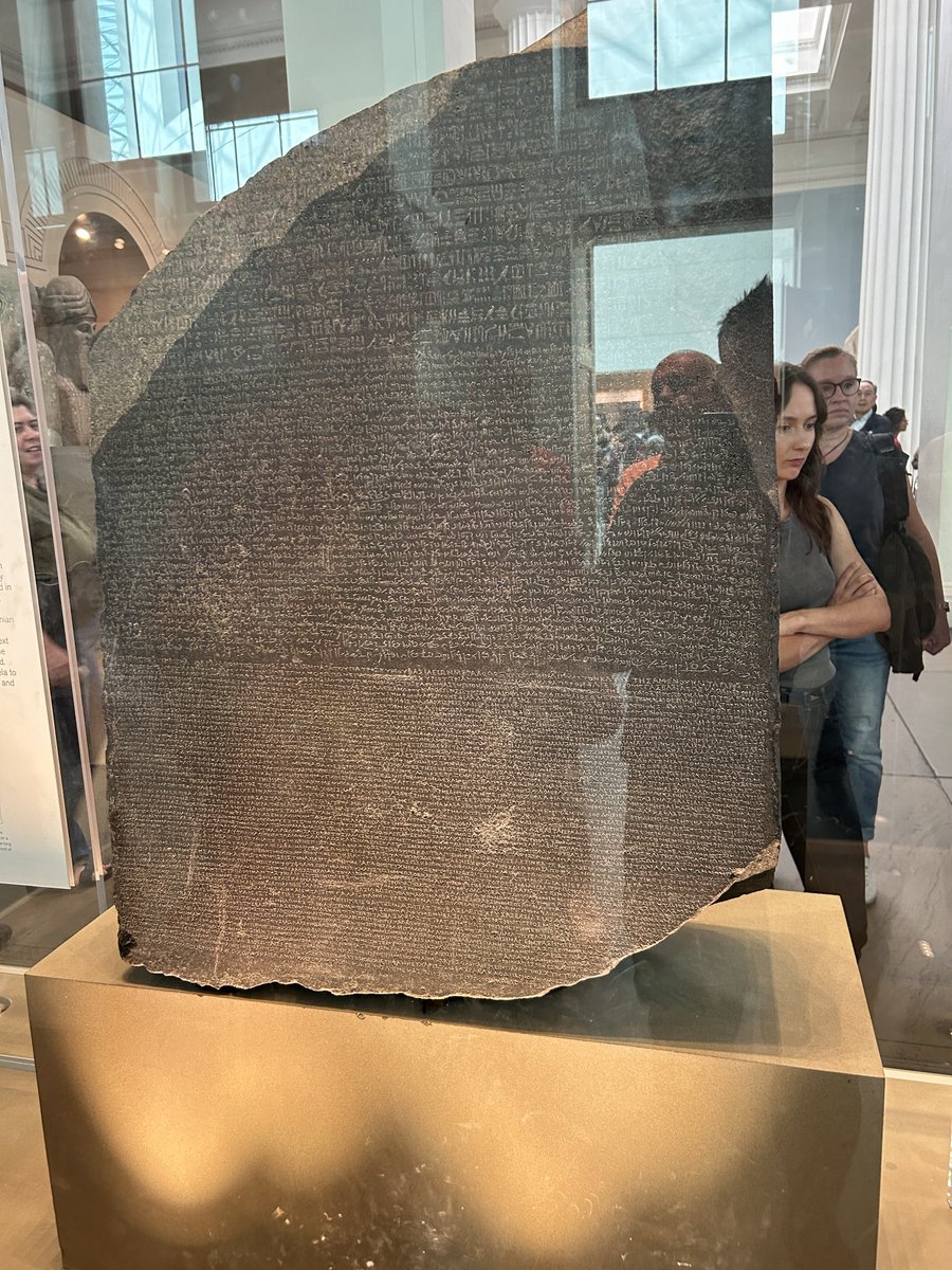 terrynikkel's tweet photo. The actual Rosetta Stone! https://t.co/tM70f9VTlA