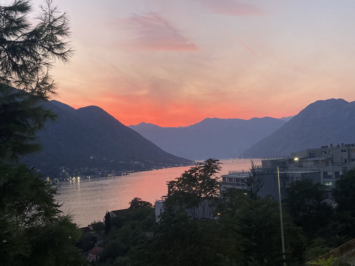 Kotor’s sunset left me speechless. Truly the most beautiful sunset I’ve ever witnessed. 🌅✨ #Kotor #SunsetMagic