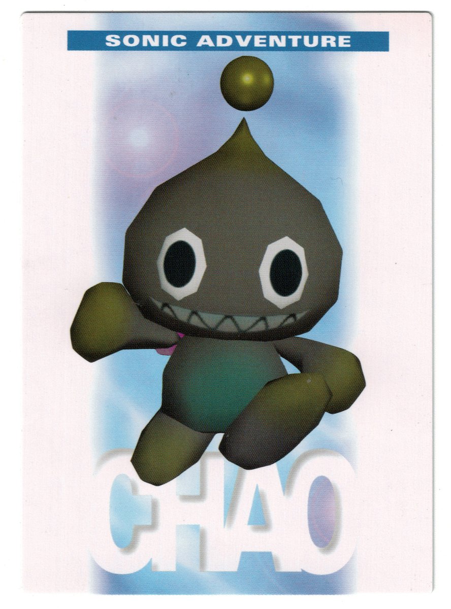 chao☺︎様 Card #40 - Chao, of the 'Sonic Adventure' Japanese trading cards.