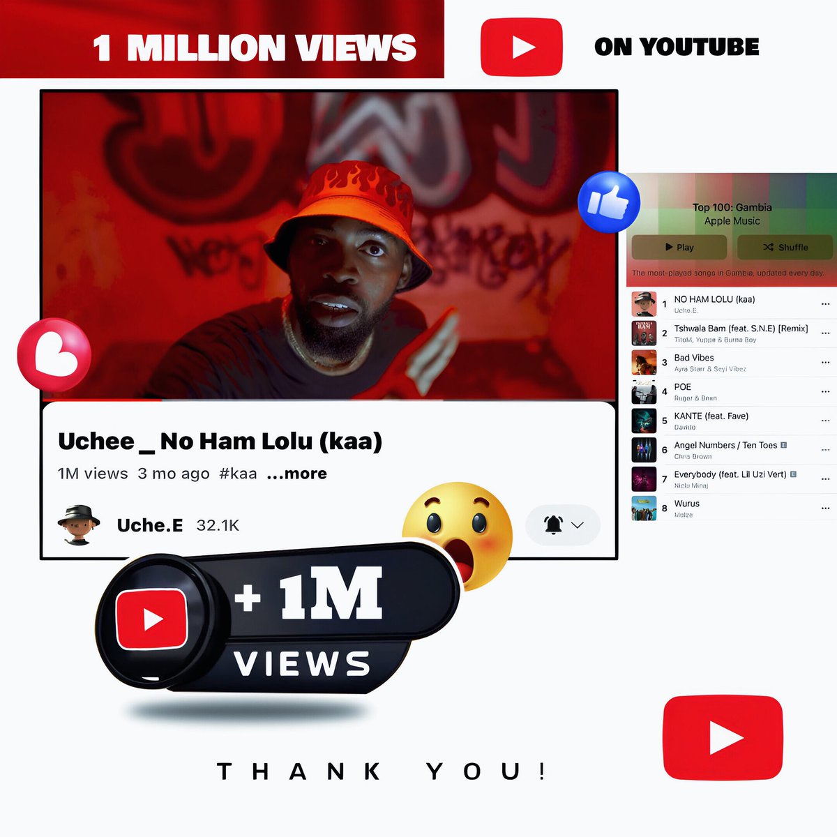 uche_uchee's tweet photo. 🥇🙏🏾
Grateful To God and Yall https://t.co/bHVwvmwB34