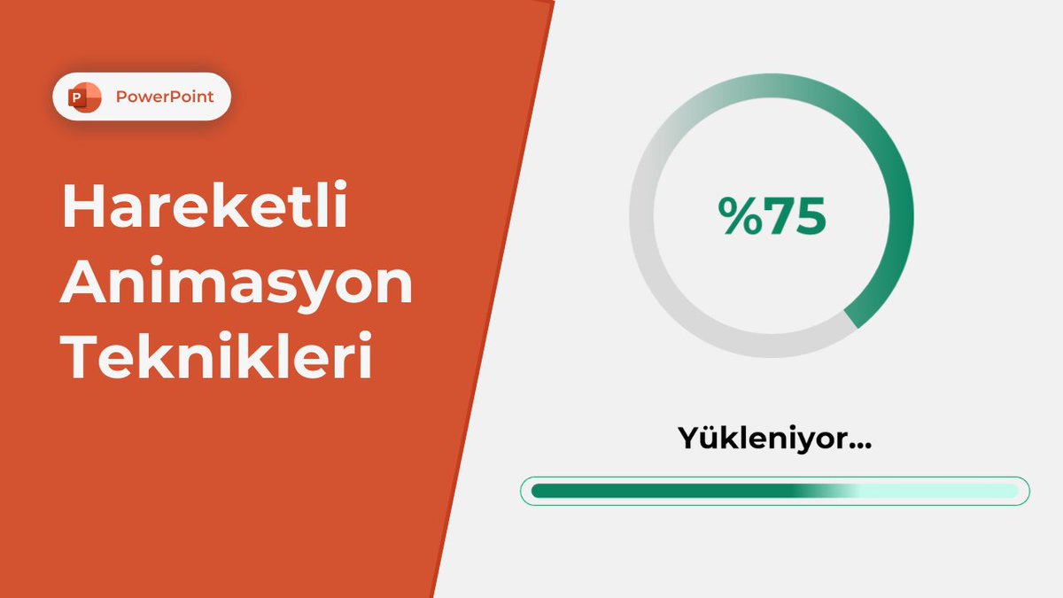 Excel_751's tweet image. İzlemek için tıklayıın 👇
youtu.be/cL-347WkcKc

Bu videoda, PowerPoint&apos;te sunumlarınıza profesyonel bir dokunuş katacak iki farklı animasyonu nasıl hazırlayabileceğinizi göstereceğim. Öncelikle, bir &quot;Yükleniyor&quot; animasyonu oluşturacağız; 

#Excel751 #PowerPoint