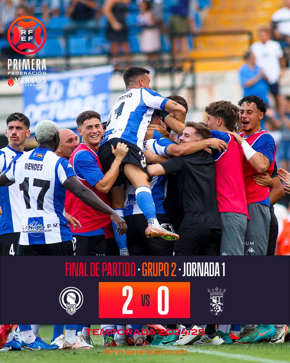 𝗙𝗜𝗡𝗔𝗟 | #HérculesCeuta

🔝 ¡El Hércules CF se luce en su estreno en la competición!

#PrimeraFederación