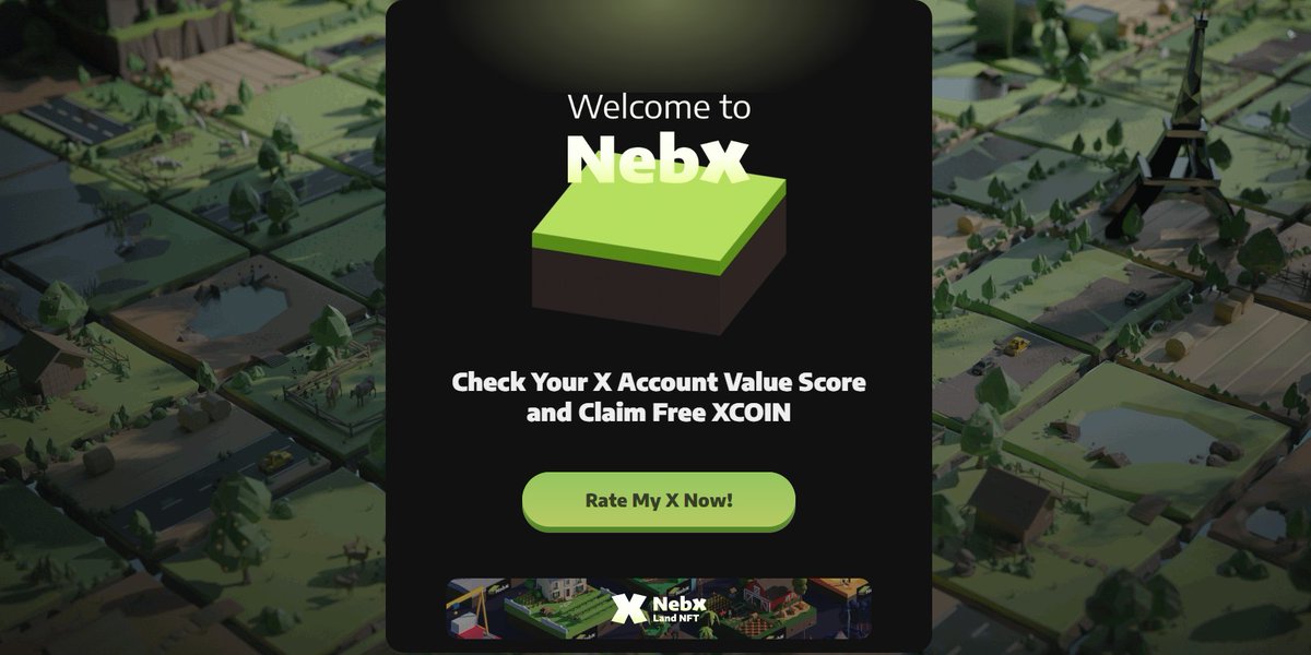 全民TG空投剛過，全民X空投來了，快來領幣吧！   
冲一下，万一猪脚饭呢！  
$XCOIN #NebX #airdrop now!  
免費領幣鏈接👇👇👇
nebx.io/login?v=844490…