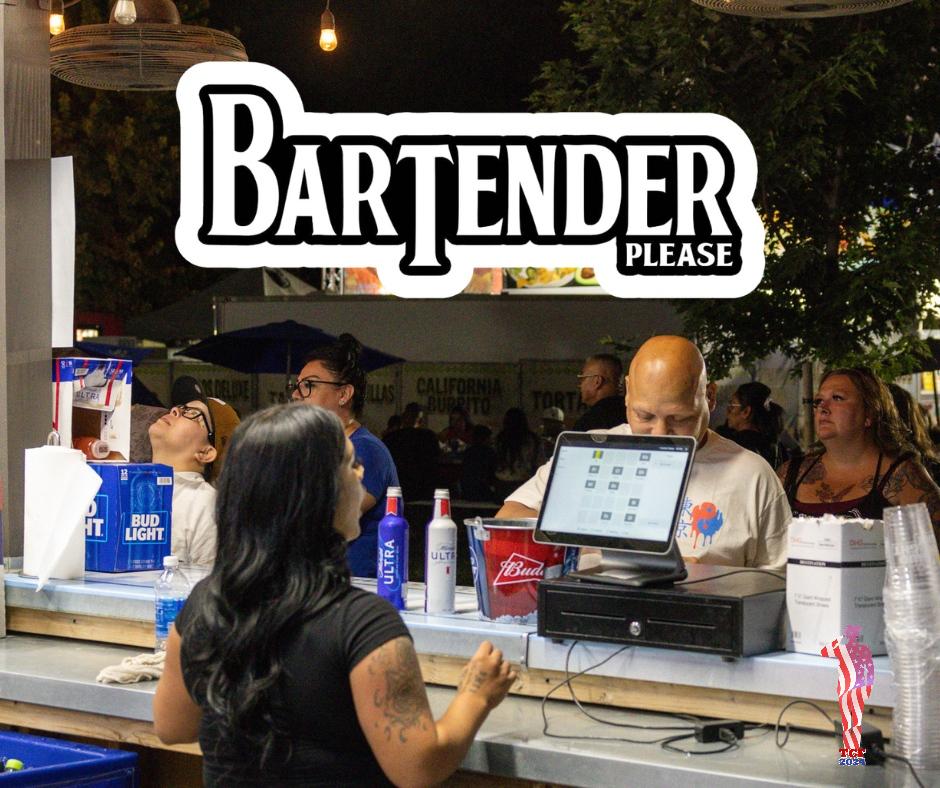 Tulare County Fair Heritage Foundation is looking for bartenders and beer tenders for Tulare County Fair Sept. 11-15 in Tulare CA.
Full and part time available. Must have RBs training certificate and be available for the weekend.
Please send your availability and experience to...