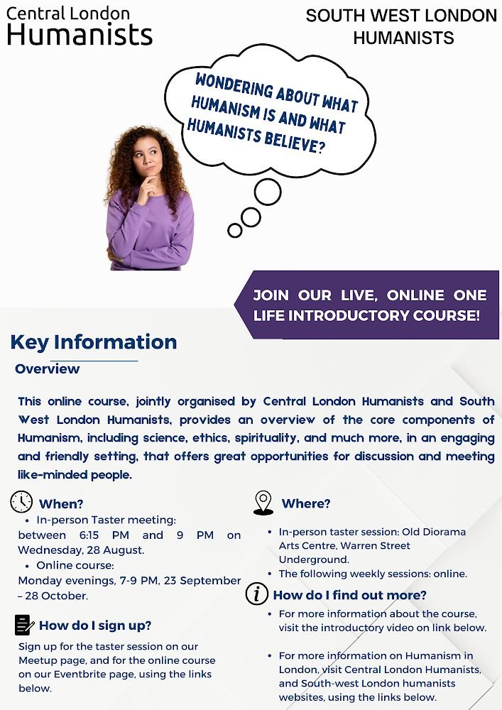 Central London Humanists tweet media
