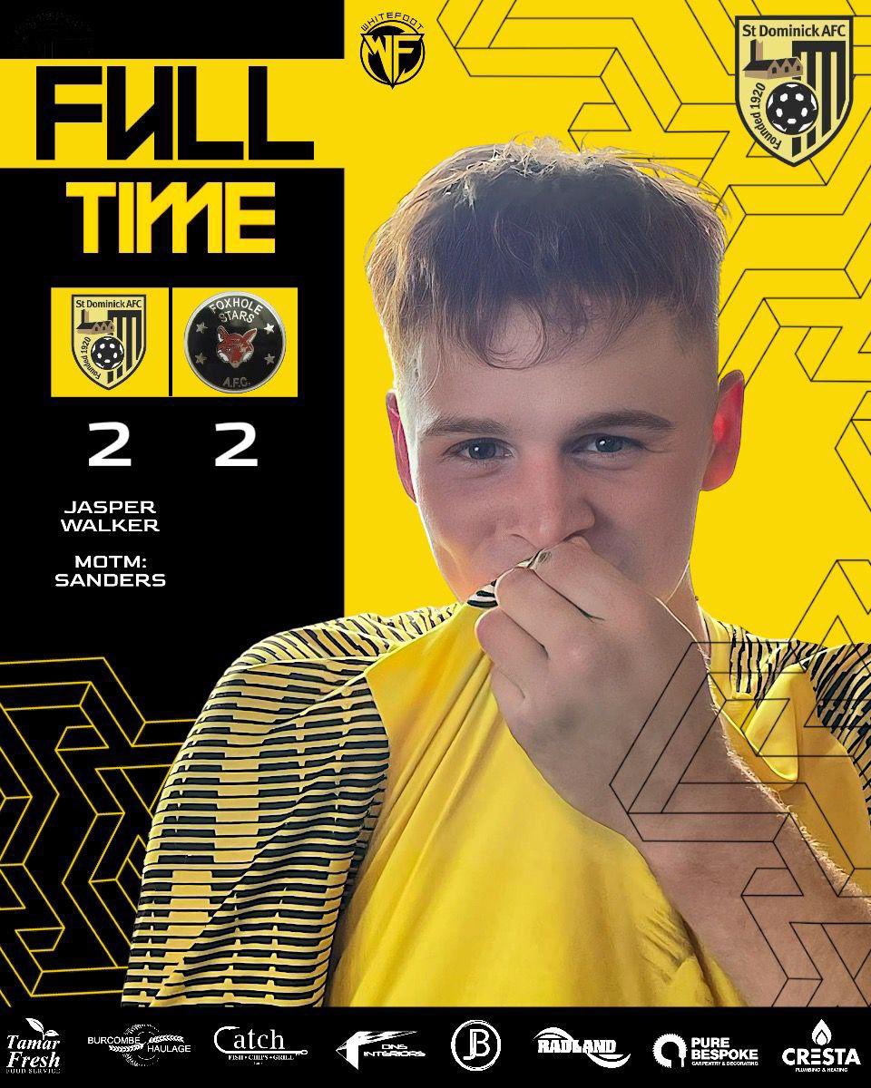 St Dominic FC (@fc_dominic) on Twitter photo Finished all square at Lovells, against <a href="/foxholestars/">Foxhole Stars AF(C)</a>
⚽️<a href="/kierenjjasper/">kieren jasper</a>
⚽️ Dylan Walker
MOTM Oli Sanders
#UTD 💛🖤
<a href="/Cornishfootball/">Dave Deacon</a> <a href="/PLsportsnews/">PlymouthSportsNews</a> <a href="/swsportsnews/">South West Sports News</a> Finished all square at Lovells, against <a href="/foxholestars/">Foxhole Stars AF(C)</a>
⚽️<a href="/kierenjjasper/">kieren jasper</a>
⚽️ Dylan Walker
MOTM Oli Sanders
#UTD 💛🖤
<a href="/Cornishfootball/">Dave Deacon</a> <a href="/PLsportsnews/">PlymouthSportsNews</a> <a href="/swsportsnews/">South West Sports News</a>