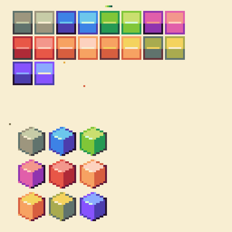 Qirlfriend_'s tweet image. I think i just like color theory more than actual pixel art