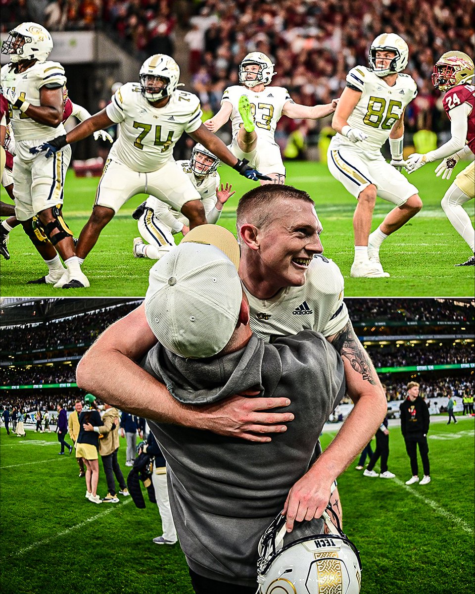 Georgia Tech is now one of five unranked teams who beat an AP Top 10 conference opponent in their season opener in the last 40 years 👀 

( 📸 <a href="/PhilEllsworth1/">Phil Ellsworth</a>)