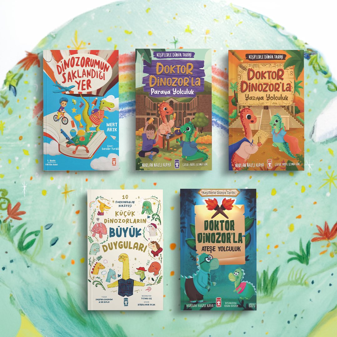 Tarihin en eski kahramanları olan dinozorlar! 
Dinozorlar ile ilgili olan eğitici, öğretici ve eğlenceli çocuk kitaplarımıza göz atın! 🤍📚🤩