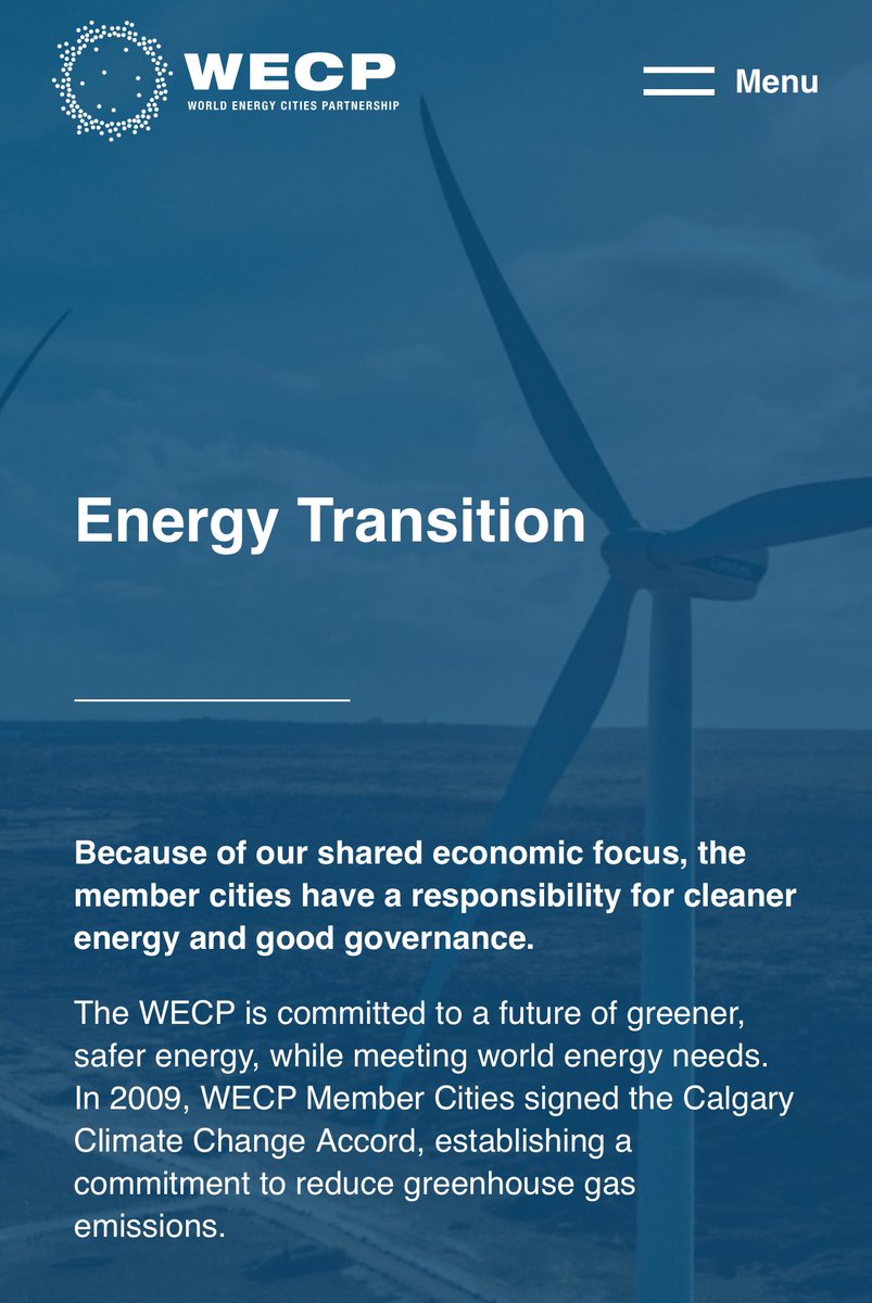 abetteryyc's tweet photo. Breaking: Jyoti Gondek has been elected as Vice President of the WECP- World Energy Cities Partnership. A little research found that the there was a Calgary Climate Change Accord signed in 2009. It looks like we have quite a history with this organization
#yyc #yyccc #abpoli

🧵1 https://t.co/yPHh9P2dFX