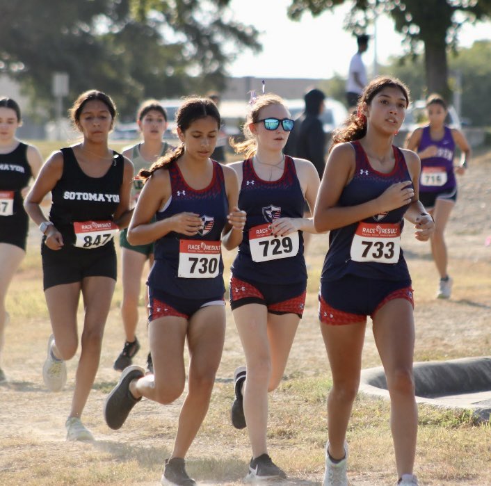 Before the sun was up the cross country team headed to their second meet of the year the SAISD meet. It was a bit warm this morning and that did not stop the Patriots from giving it their all. Three boys athletes made it into the top 20 that’s two weeks in a row. Great job to