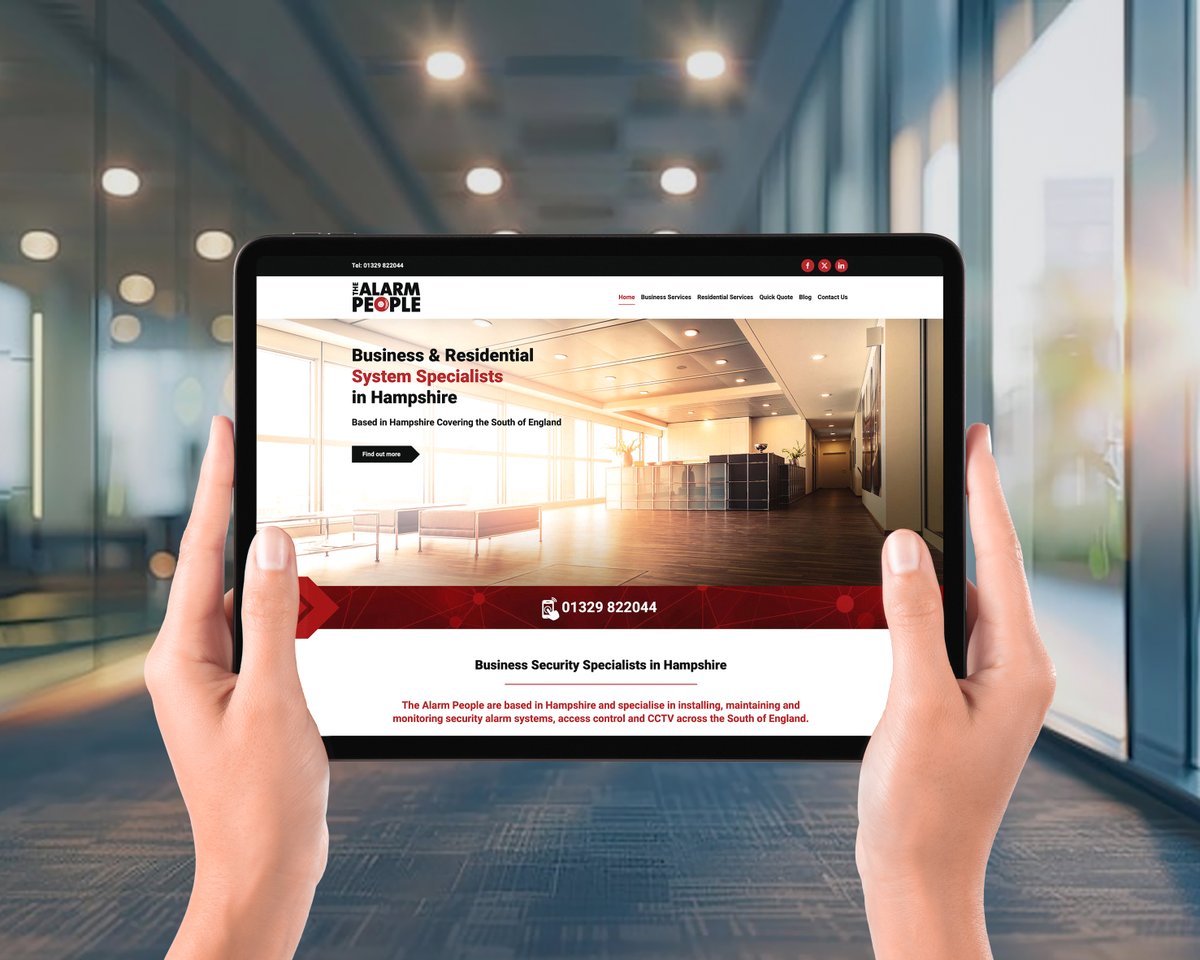PremDigitalWeb's tweet image. Website Redesign for the Alarm People, Business Security Specialists in Hampshire Covering the South of England 👉 thealarmpeople.net Contact Us on 01463 353663 for All Your Business Branding and Web Design Needs premierdigital.net #Webdesign #Branding #Webdesigners