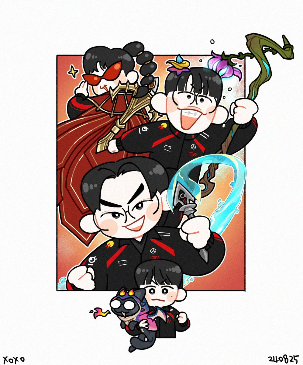 🐥🐯🐈‍⬛🐻🐶

#T1WIN #T1Fighting
