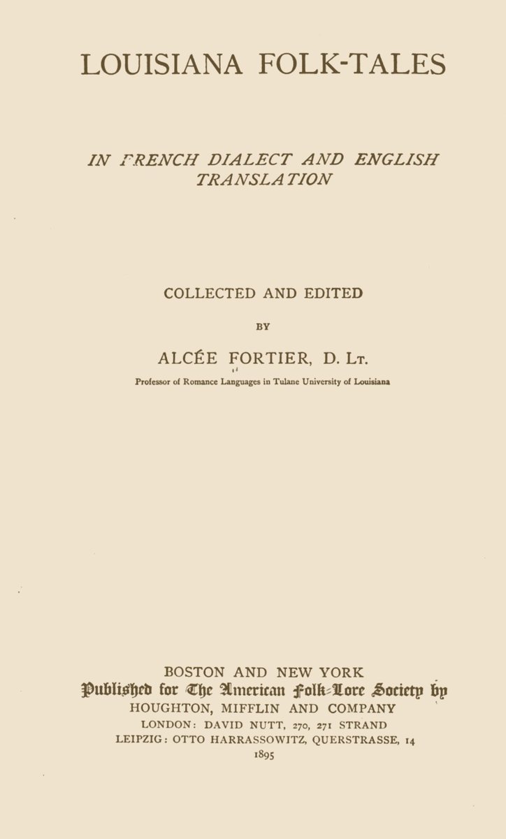 kreyolkonekt's tweet photo. Louisiana Folktales is a compilation of stories in Louisiana Creole compiled in the 1890s. The stories of "Compair Lapin" (Kompèr in modern orthography) connect Louisiana Creoles to the rest of the African diaspora because we all have similar stories of this rabbit. https://t.co/knHVQHoPV0