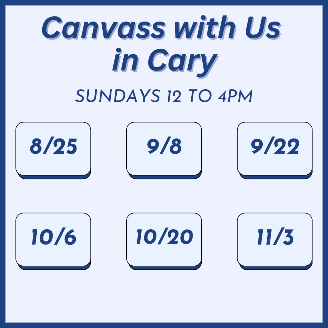 aapi_ncdp's tweet image. We’re hosting weekly canvasses (Sundays 12-4 pm) and phonebanks (Saturdays 12-4 pm) to get out the vote within the AAPI community!

We need all the help we can get in turning North Carolina blue, so please sign up for a shift using the link in our bio

#aapi #ncpol #ncdemocrats