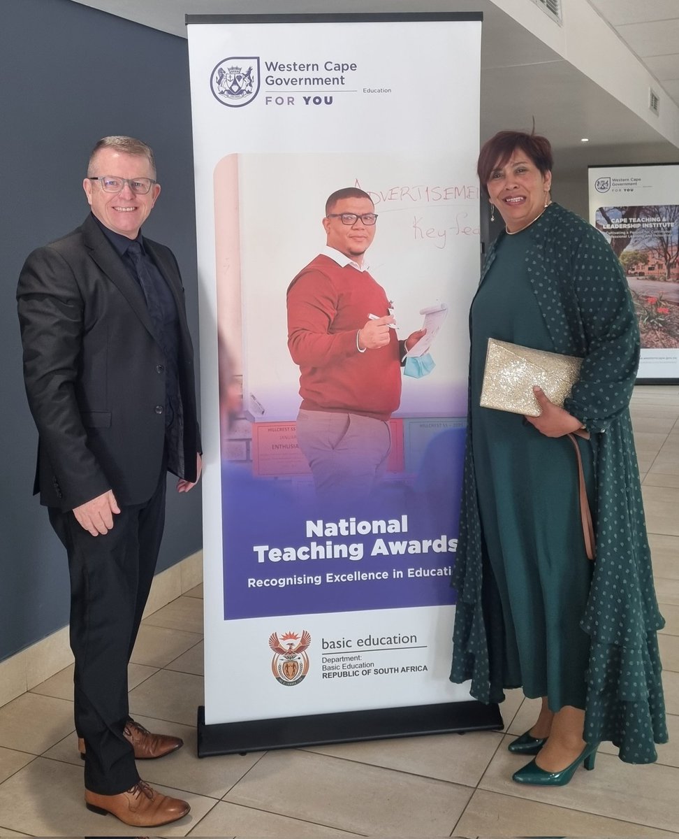 National Teaching Awards 2024. Western Cape. A room full of teachers who inspire hope. The bridge (for many children) between "misery and hope" is a teacher. Teachers are that hope. Every learner is one caring teacher away from success. CONGRATULATIONS to the winners. 👌👌👏👏