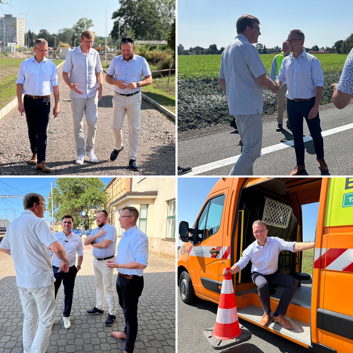 Jar_Filip's tweet photo. 🛣️ Ať to sviští z @hkcity!🚗 S @makupka jsme dnes navštívili nejen stavbu křižovatky Mileta, ale také dostavěný obchvat Jaroměře. Tuto veledůležitou dopravní stavbu vyhlíželi nejen občané Jaroměř🙏 Stejnou důležitost má i obchvat Náchoda a Rychnova díky zásluze @Martin_Cervicek👏 https://t.co/n0hwS664NS