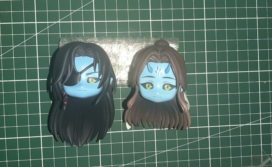 J_NendoProjects's tweet photo. The reveal!

I have been excitingly waiting for these two. 

After seeing that episode I just had to have nendoroid versions of them. 

|| faceplates by Jai.Nendoratory ||

Of course they are not complete yet. 🕯

Updates on their progress will be posted here. 

#TGCF #qirong https://t.co/FrL3DQUKTV