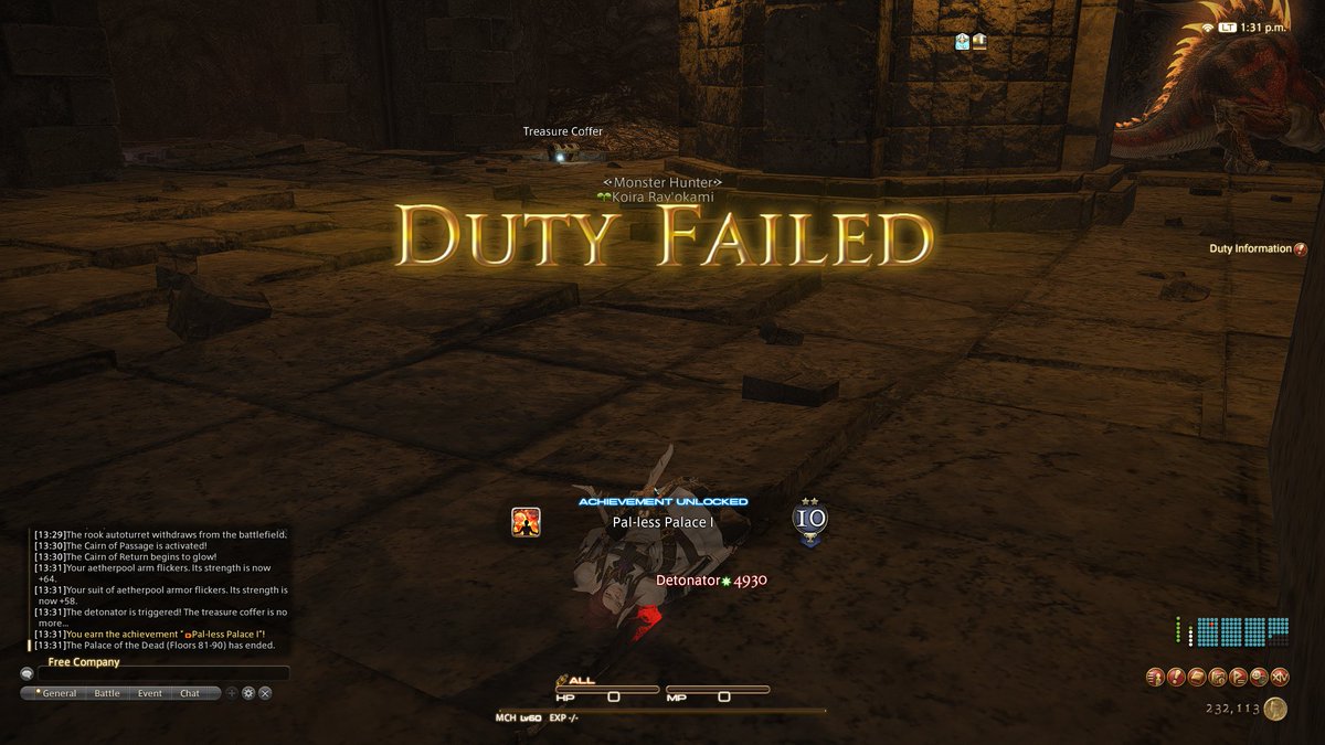 KoiGposeFF14's tweet photo. on floor 87 my initial run finally ended, but I got a lot of armor and weapon levels which was my goal from the start so I call that a win https://t.co/t6YHchlvF5