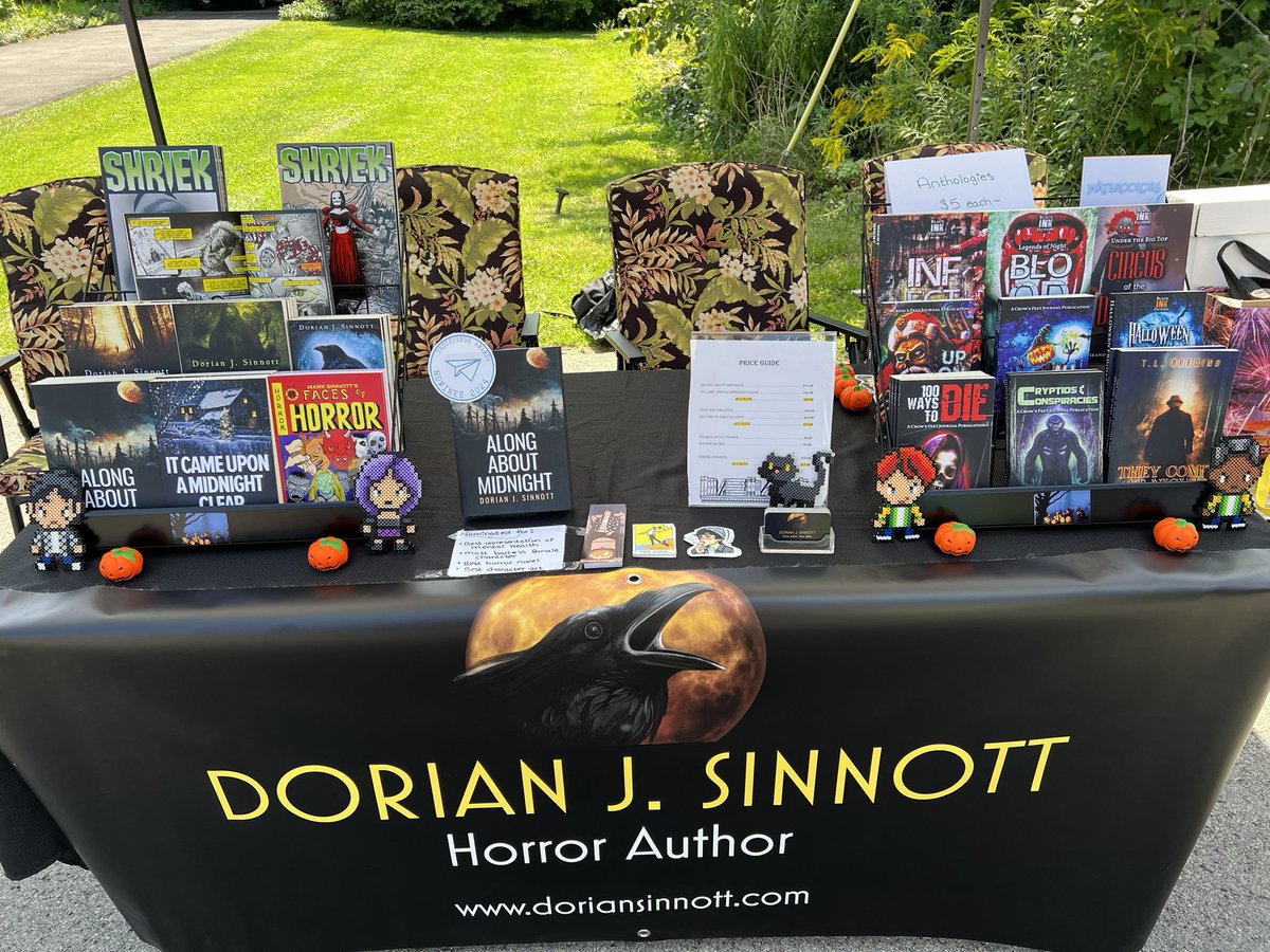 DorianSinnott's tweet image. Come by and see me at Mosher Park in Ravena, NY until 7:30pm. I’m signing books at the Friendship Festival and have copies of all my titles available 📚🖋️ Say “hi” if you’re local or visiting the area!